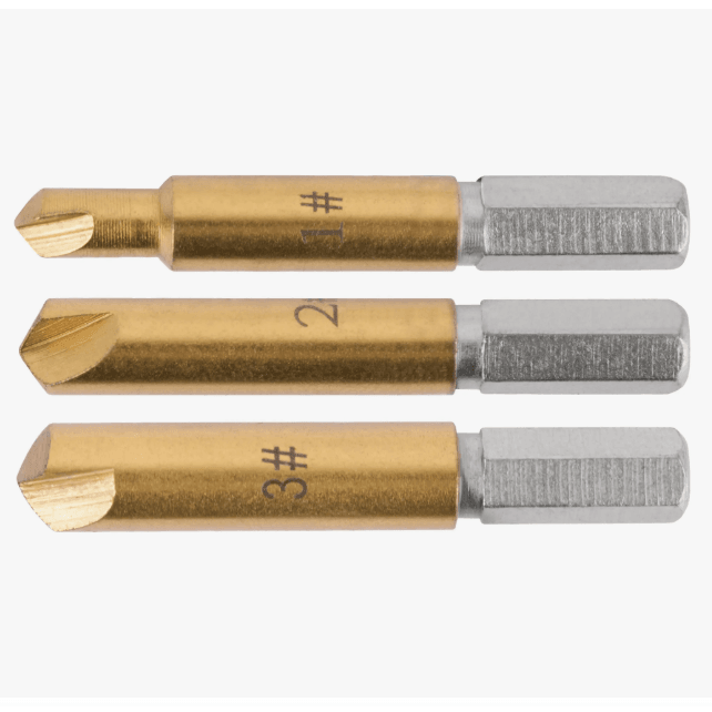 Набор экстракторов Профи, быстрорежущая НSS сталь 3 шт.(уп)