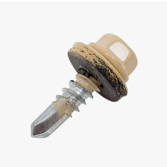 Саморез кровельный цинк  5,5 х 19 RAL 1014 бежевый  (шт)