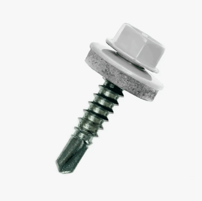 Саморез кровельный цинк  5,5 х 25 RAL 9003 сигнально-белый (шт)