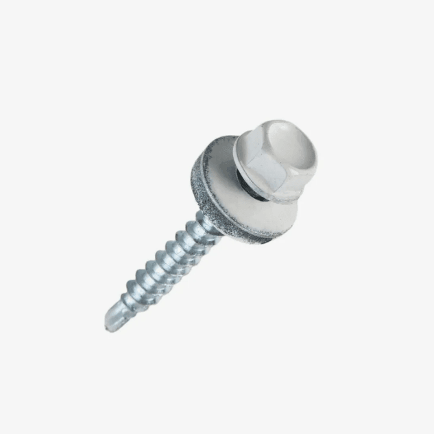 Саморез кровельный цинк  5,5 х 19 RAL 9003 сигнально-белый (шт)