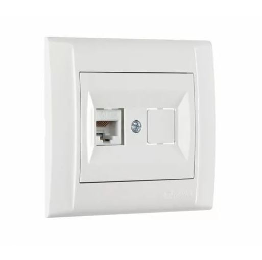 Розетка компьют. СУ 1 мест. бел. (RJ45) Makel Defne 42001035 (шт)