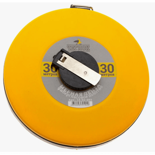 Рулетка геодезическая в закрытом корпусе  30 м, ЧЕГЛОК (60) (10418010/101024/5059287, КИТАЙ)