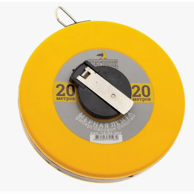 Рулетка геодезическая в закрытом корпусе  20 м, ЧЕГЛОК (60) (10418010/101024/5059287, КИТАЙ)