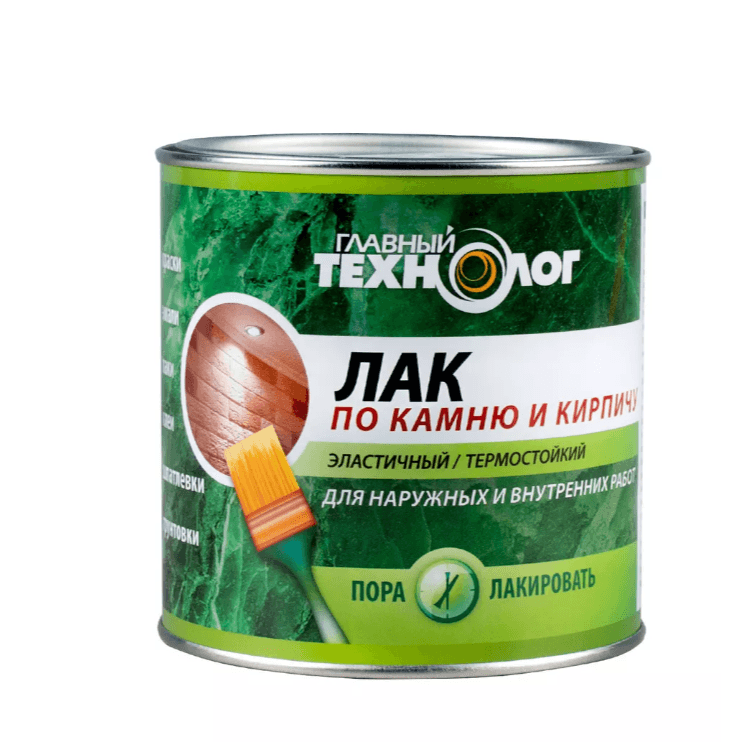 Лак по камню и кирпичу глян. главный технолог  0,75 л./6 (шт)