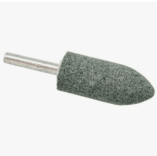 Шарошка абразивная,карбид кремниевая, цилиндрическая заостренная  22х50мм, пос.6мм, Практика (КИТАЙ)