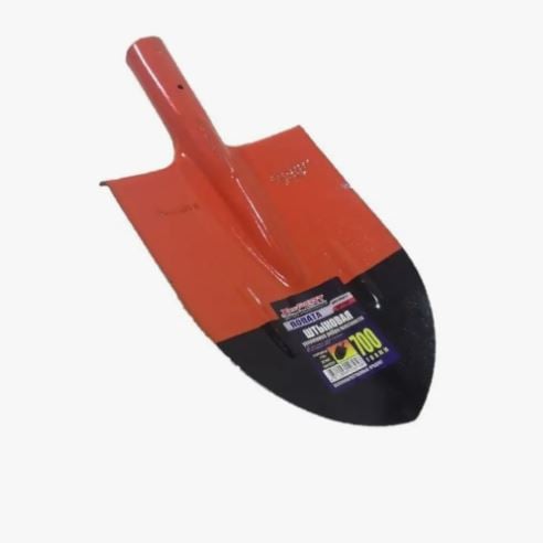 Лопата штыковая X-PERT острая 700гр.оранжево-черная  (рельс. сталь) (шт)