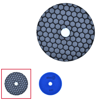 Алмазный гибкий шлиф. круг (черепашка), СУХОЙ 100 мм Р 50,KRUGO(PPD040050) (шт)