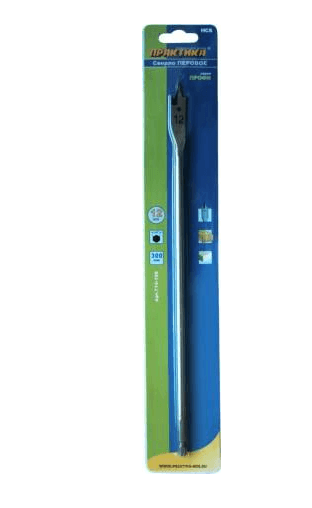 Сверло перовое по дереву 12 х300 мм ПРАКТИКА