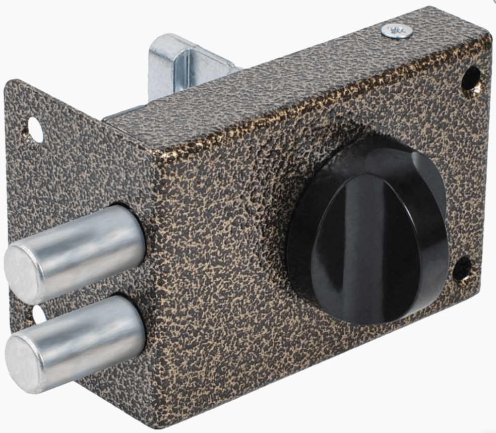 Омега Замок накладной ЗН-1.2Р бронза (2-х риг.тип Глазов) (шт)