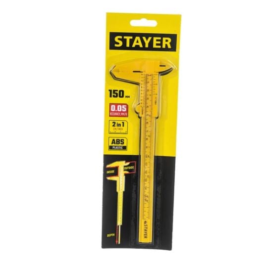 Штангенциркуль 0-150мм пластмассовый Stayer STANDARD 3440_z02 (шт)