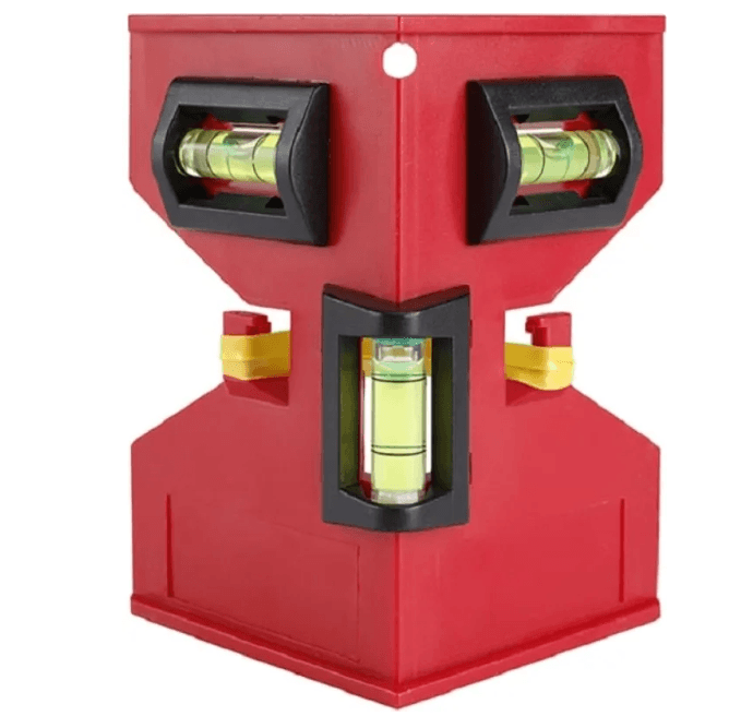 Уровень строительный, магнитный угловой 3 глазка, ударопроч,WORKPRO