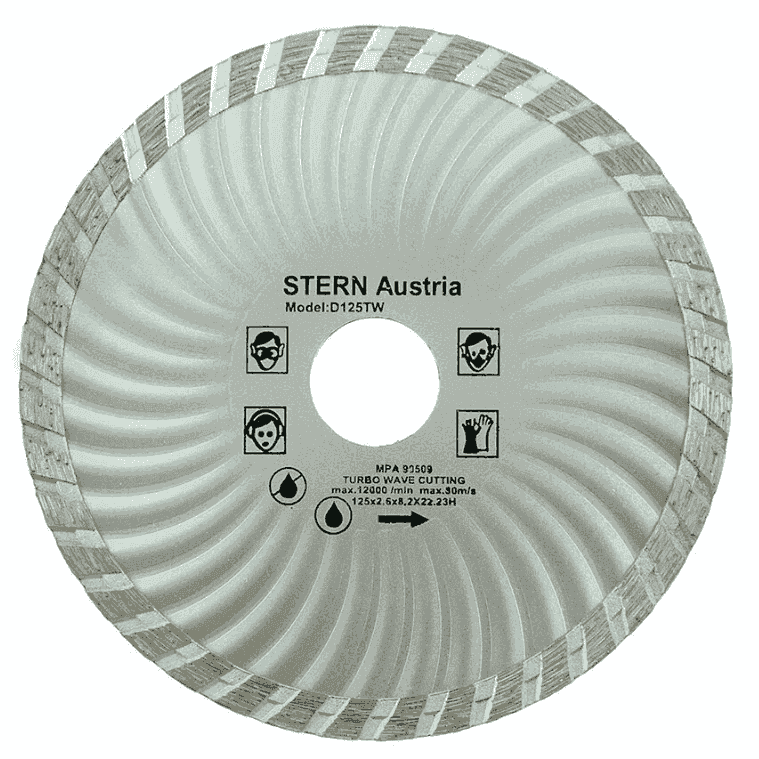 Диск алмазный турбо-волна  "Stern" 125мм*2.6*8.2*22.23 / шт