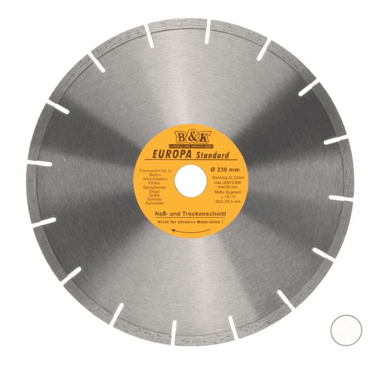 Диск алмазный "Europa" сегмент 230мм*22.23
