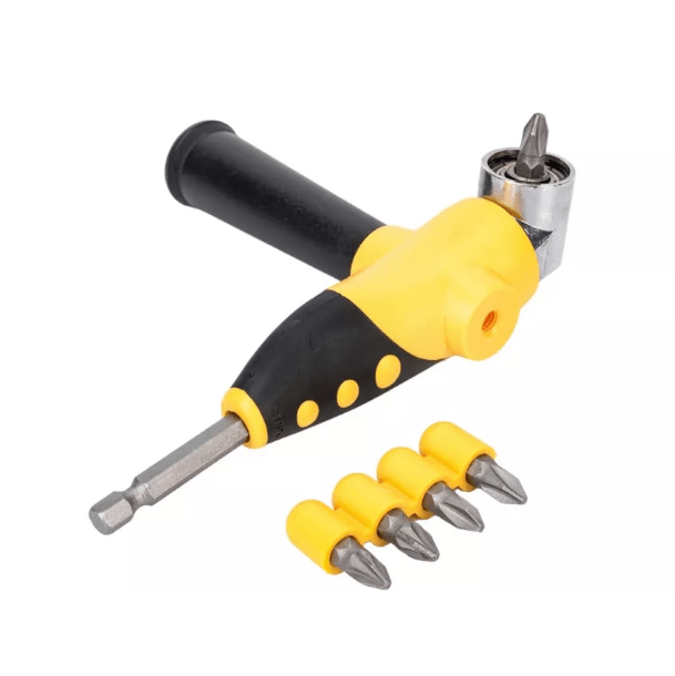 Адаптер угловой металлический прорезиненный 45 градусов