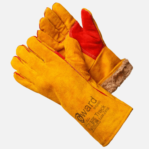 Краги спилковые замшевые АНГОРА-зима