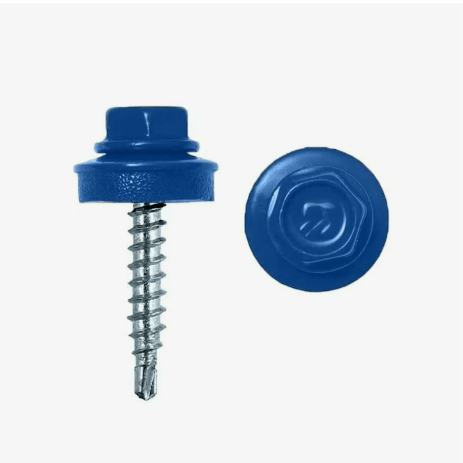 Саморез кровельный Daxmer мет/дер 4,8*35 RAL 5005 синий (шт)