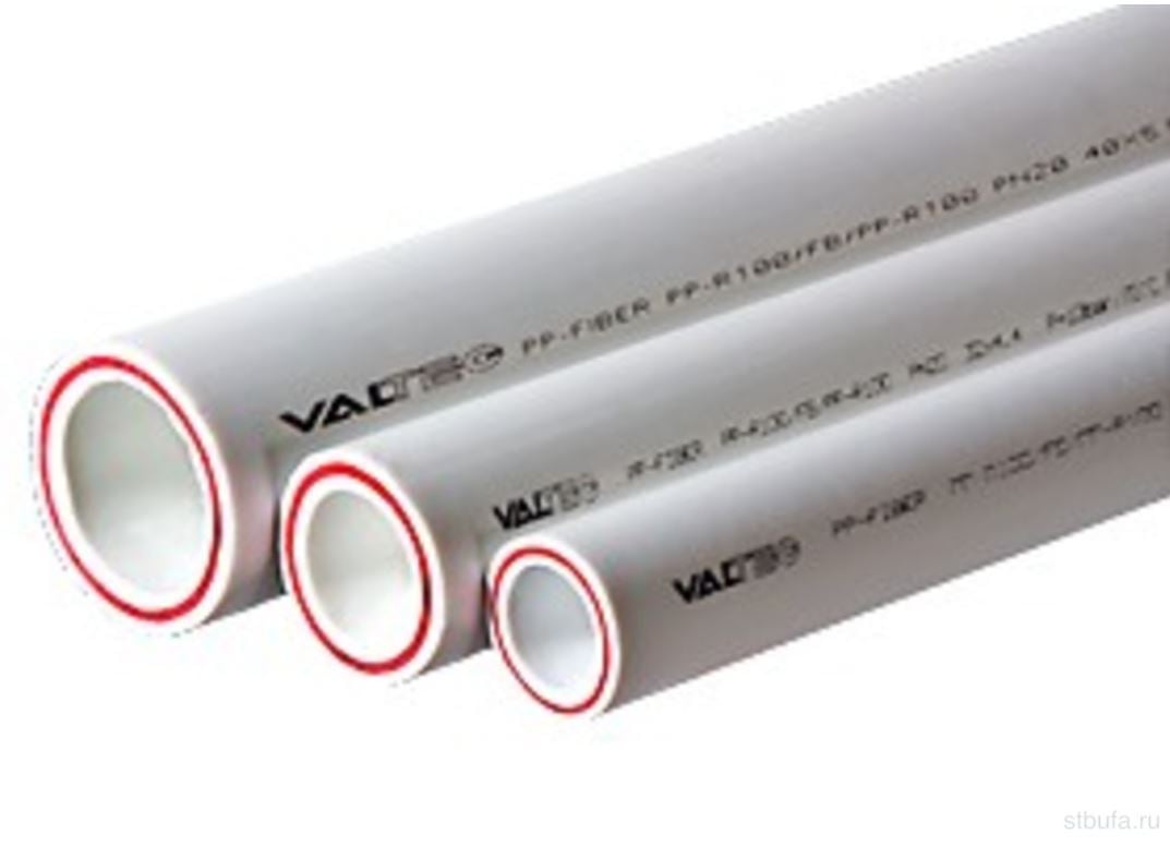 Труба PP-FIBER VALTEC армированная стекловолокном PN20 d20*2.8мм белый / 2 м