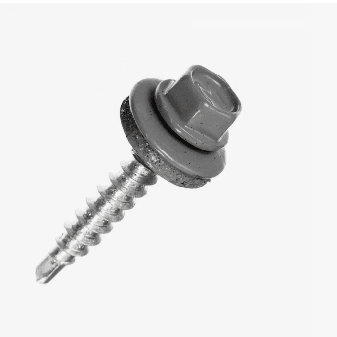 Саморез кровельный цинк  4,8 х 35 RAL 7024 графитовый серый (шт)