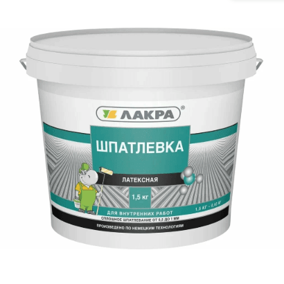 ЛАКРА шпаклевка латексная для внутр,работ  1,5 кг/12/360