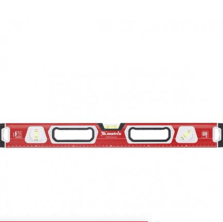 Уровень строительный магнитный ,Matrix 3 глазка 1 зеркал.фрезерованный 800мм