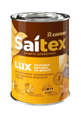 Saitex LUX деревозащитный состав Орех 1 л. /14