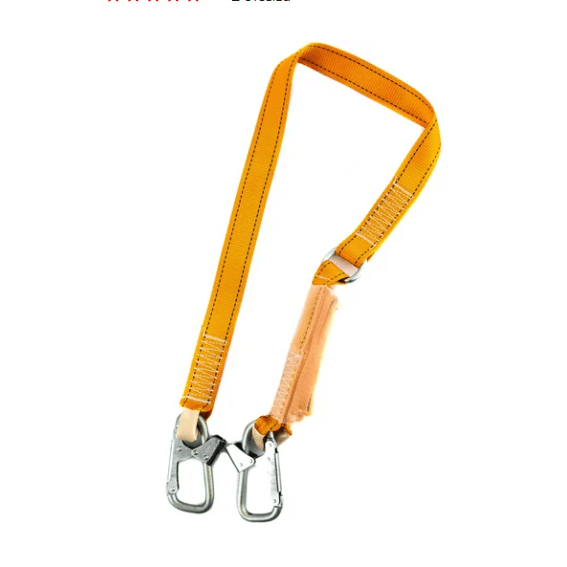 Строп ленточный нерегул. с амортизатором, модель "аА"2 карабина 1100мм.  Сибиртех