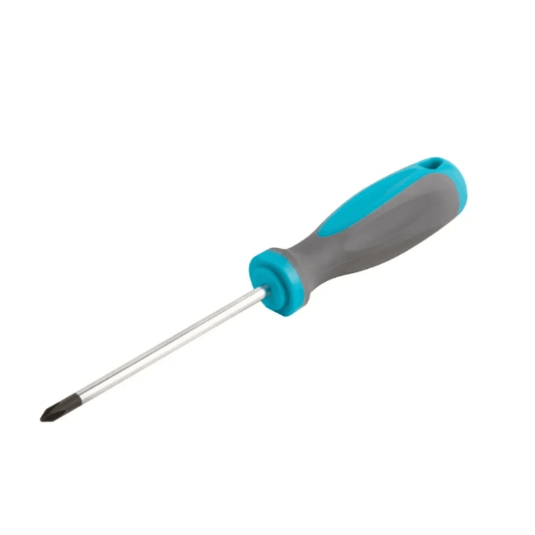 Отвертка, PH2 x 100 мм, CrV сталь, прорезиненная ручка, MOS 53704М