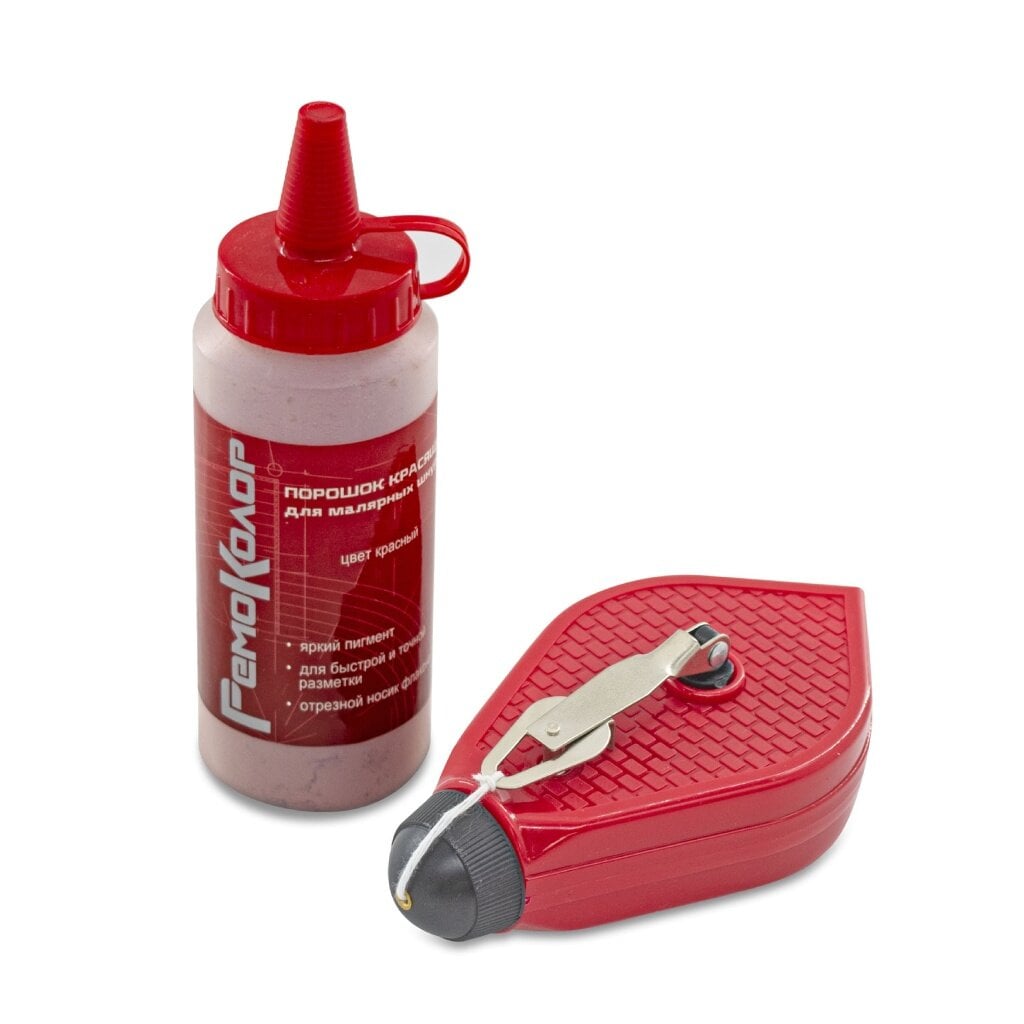 Набор малярный 2 предмета:шнур маляр.20м,крас.порошок 115г (шт)