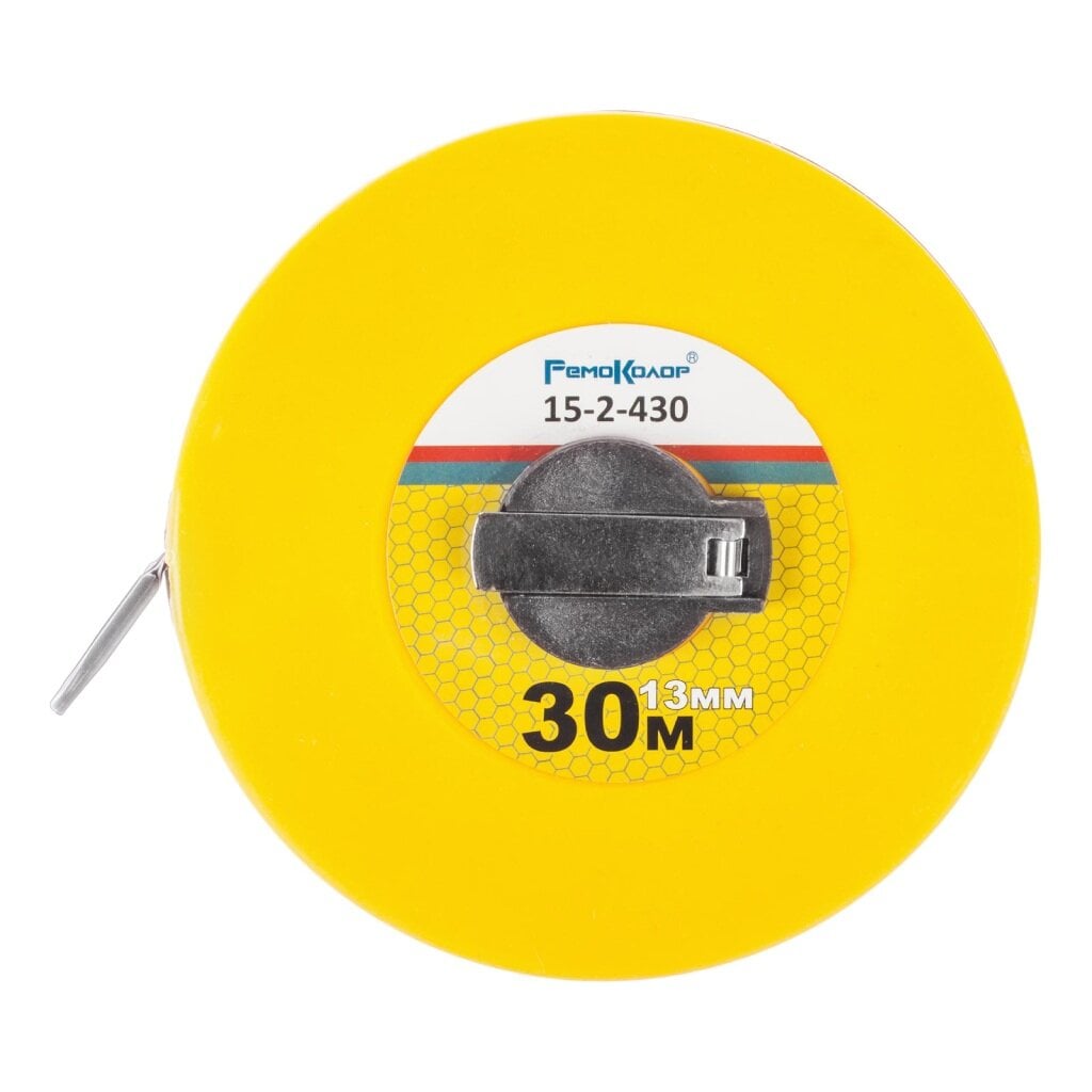 Мерная лента фиберглас.закрыт.корп. лента ПВХ, катушеч.руч. 30м/13мм (шт.)
