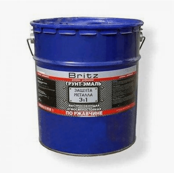Бритц  Грунт-эмаль  3 в 1 светло-серая  20 кг