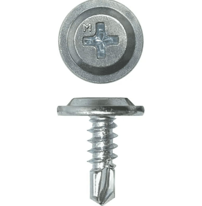 Саморез ПШ острый  4.2*13 мм (9003) Сигнальный-белый (шт)