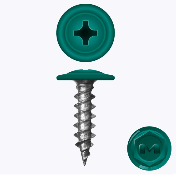 Саморез ПШ ТАЙВАНЬ острый 4.2*19 мм (6026) Опаловый зелёный (шт)