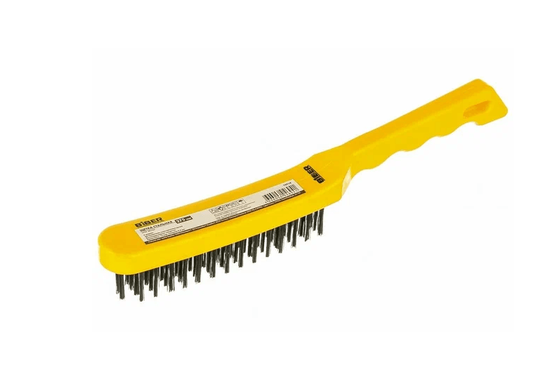 Щетка стальная пластмассовой ручкой,275мм БИБЕР 70914