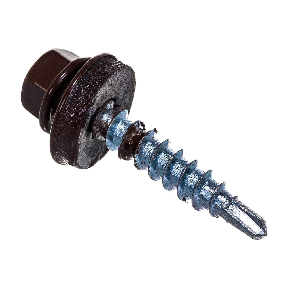 Саморез кровельный Daxmer мет/дер 4,8*29 RAL 8017 шоколад (шт)