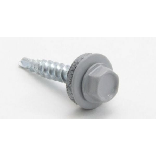 Саморез кровельный Daxmer мет/мет 5,5*25 RAL 7004 серый (шт)