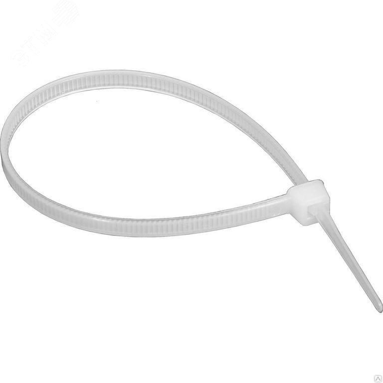 Хомут-стяжка нейлоновая REXANT 300*3.6мм, белая (100шт/уп)