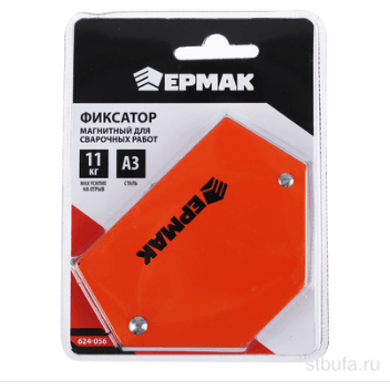 Угольник магнитный для сварки, 11кг. углы 30, 45, 60, 75, 90, 135 ЕРМАК