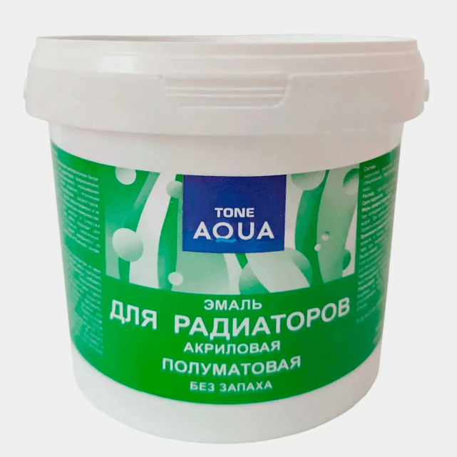 TONE Эмаль акриловая радиаторная п/матовая 0,9 кг (шт)