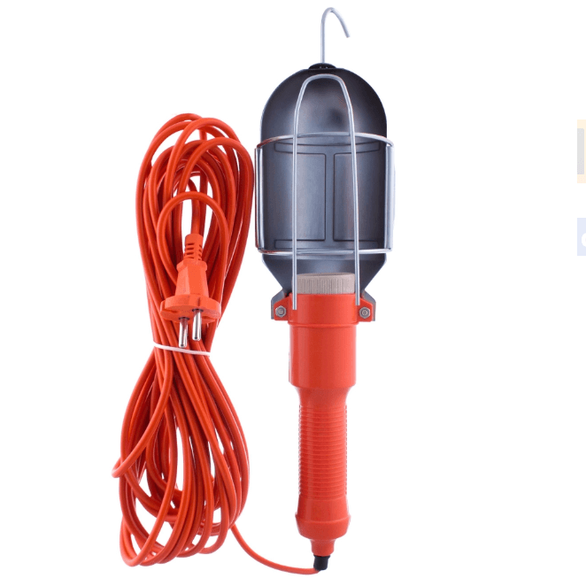 Переноска-лампа СТАРТ 10м под лампу E27 60Вт с выкл., оранжевая (шт)