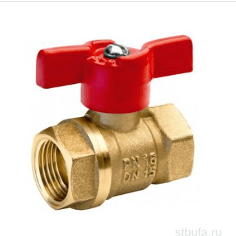 Кран шар. 1" г/г бабочка ДУ-25 Standart, БОЛОГОЕ (шт)