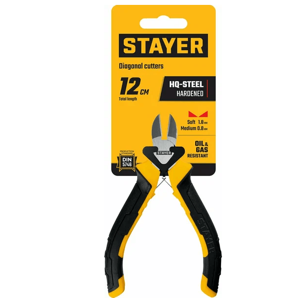 STAYER TOPGrip,Бокорезы рукоятка 140мм,