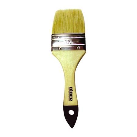 БИБЕР 31124 Кисть флейцевая натур. щетина дер. рукоятка "Стандарт" 50мм (12/600)