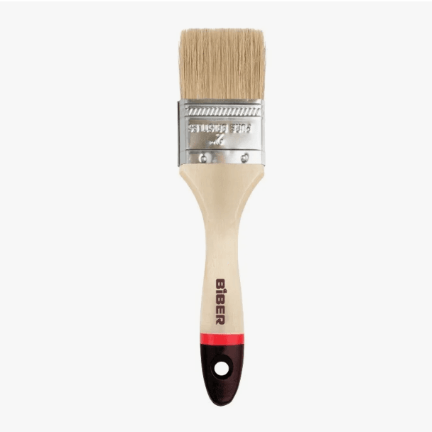 БИБЕР 31134 Кисть флейцевая натур. щетина дер. рукоятка "Суприм" 50мм (12/480)