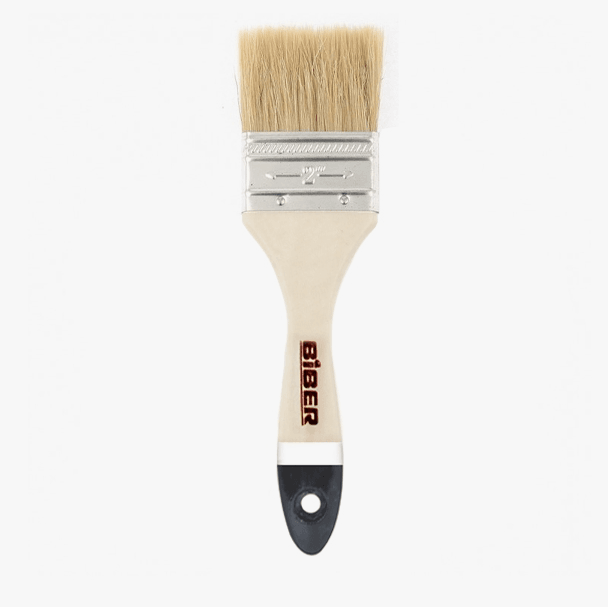 БИБЕР 31154 Кисть флейцевая натур. щетина дер. рукоятка "Профи" 63мм (12/120)