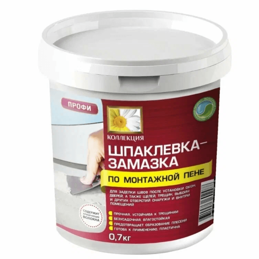 Шпаклевка-замазка по монтажной пене 0,7 кг КОЛЛЕКЦИЯ (шт)