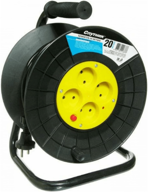 Удлинитель-катушка СПУТНИК УСК 4гн. б/з ПВС 2х1(шт)