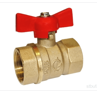 Кран шаровый для воды 3/4" г/г бабочка 11Б27П1 Стандарт 230 DN20 PN40 ГАЛЛОП (шт)