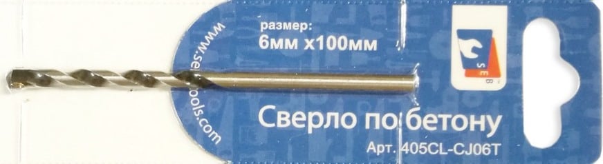 Сверло по бетону 6 x 100мм, TORGWIN (T586351)