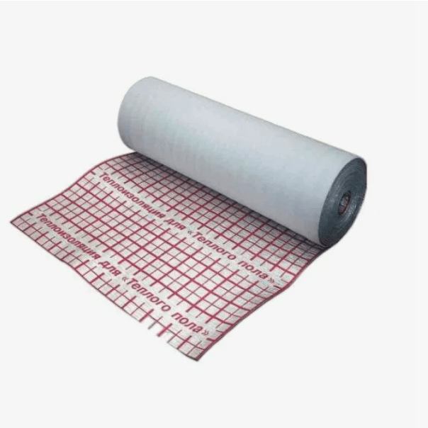 Подложка НПЭ-Л Теплый пол с разметкой GLOBEX 3мм 1*15м (1м2)