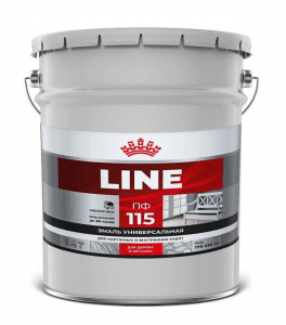 T-line эмаль ПФ-115 черная 20 кг. (шт)